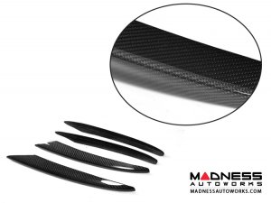 Mercedes-Benz E-Class E43 AMG Sport Front Bumper Vents Carbon Trim - Carbon Fiber Mercedes-Benz E-Class E43 AMG Sport Front Bumper Vents Carbon Trim - Carbon Fiber